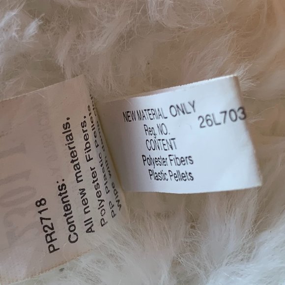 2 Hallmark "From My Heart" White Bear Plush/Heart Gift Zip Bag - Picture 11 of 16